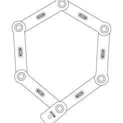 Antifurto pieghevole Abus uGrip Bordo 5700K/80 - Nero