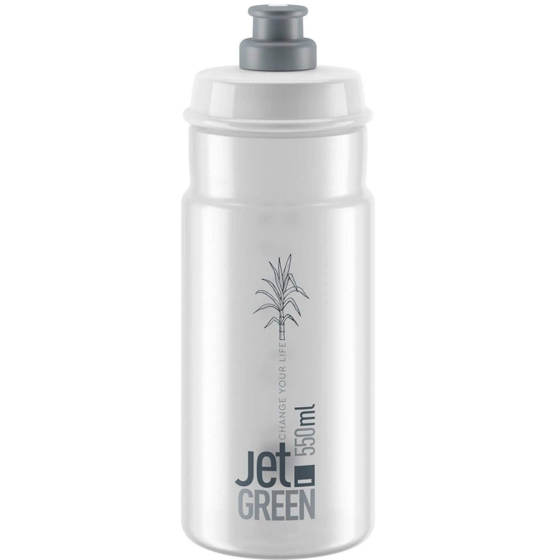 Borraccia Elite Jet Green 550ml - Trasparente
