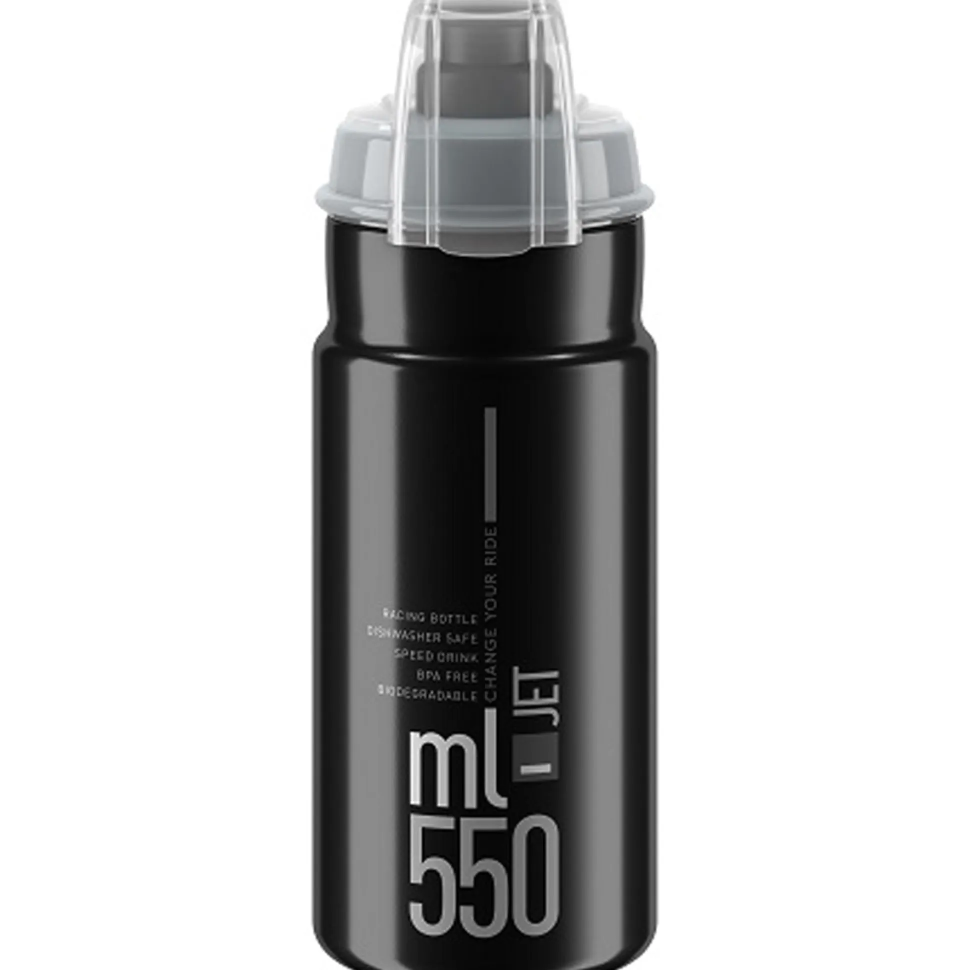 Borraccia Elite Jet Plus 550ml - Nero