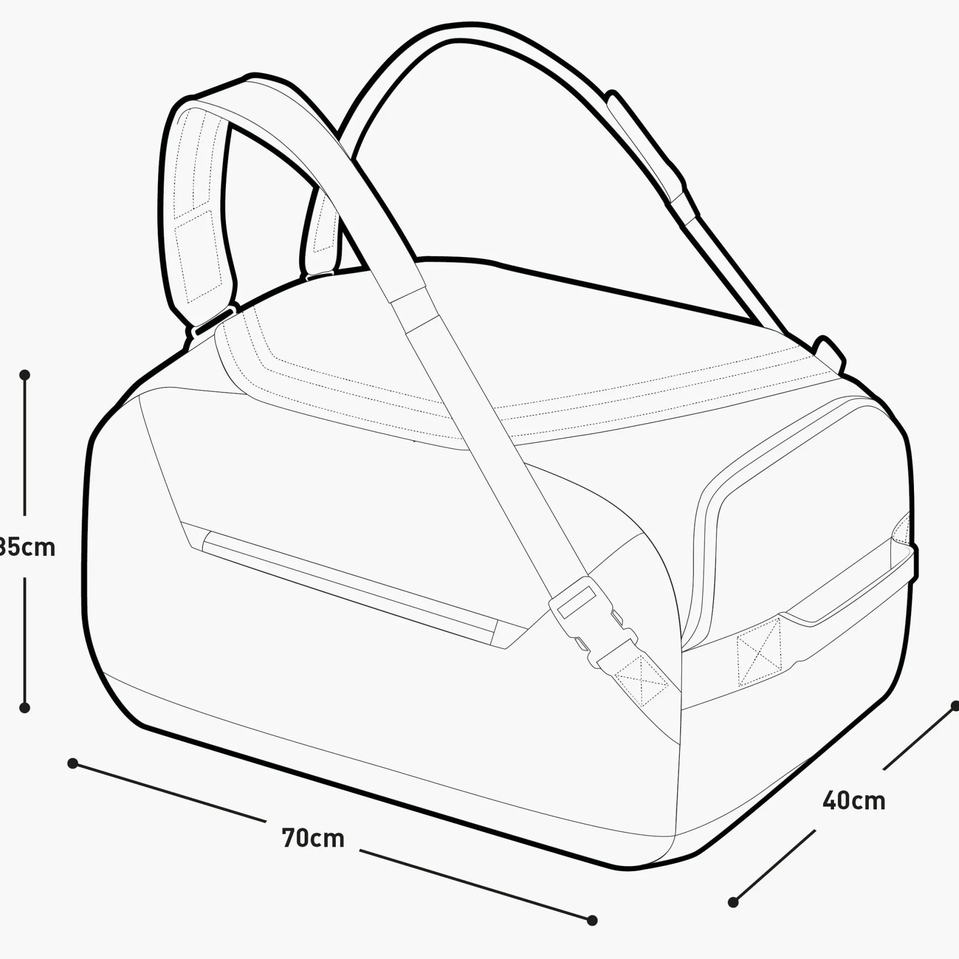 Borsa Evoc Duffle 100 - Viola