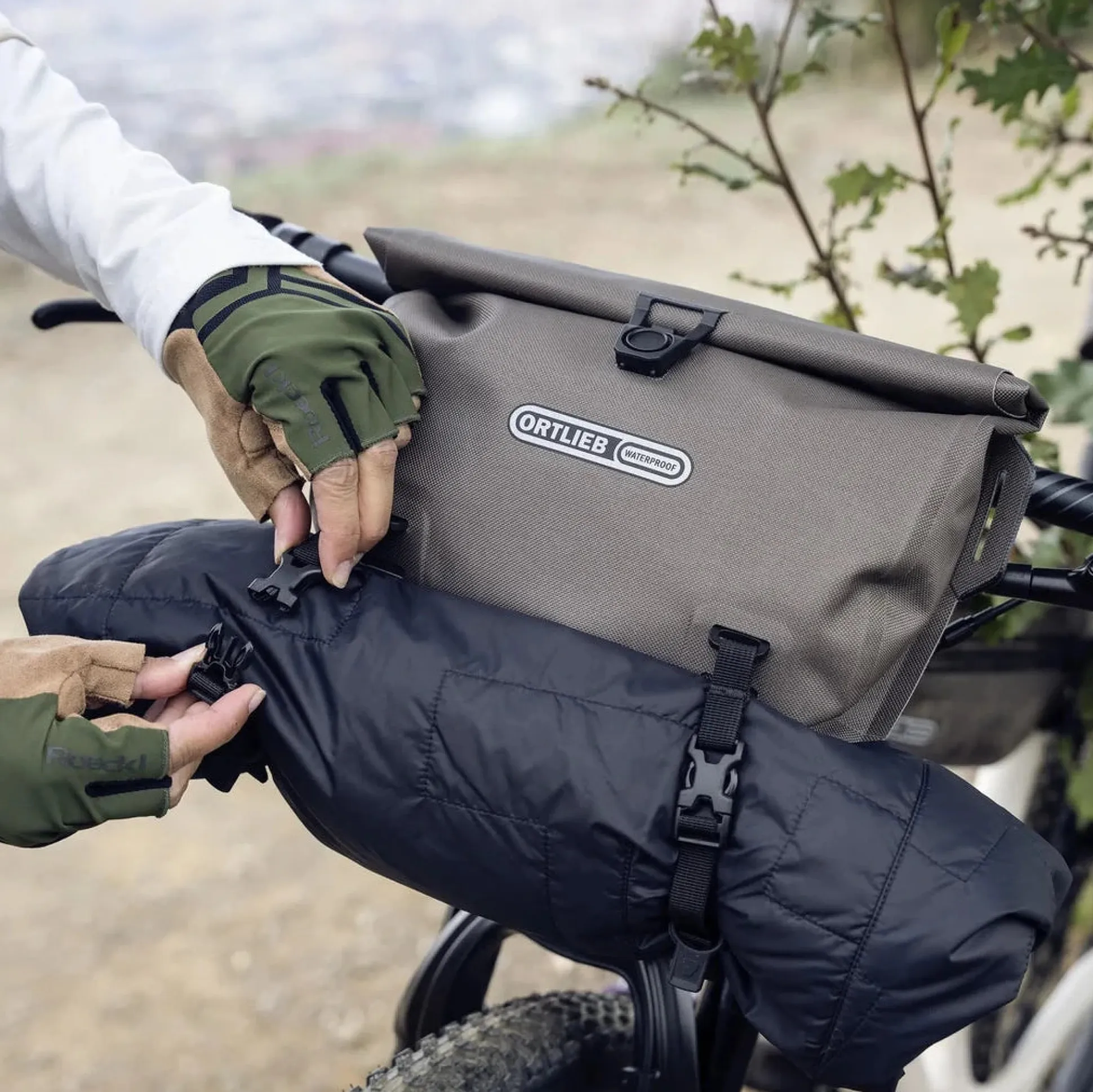 Borsa manubrio Ortlieb Velo-Sling - Marrone