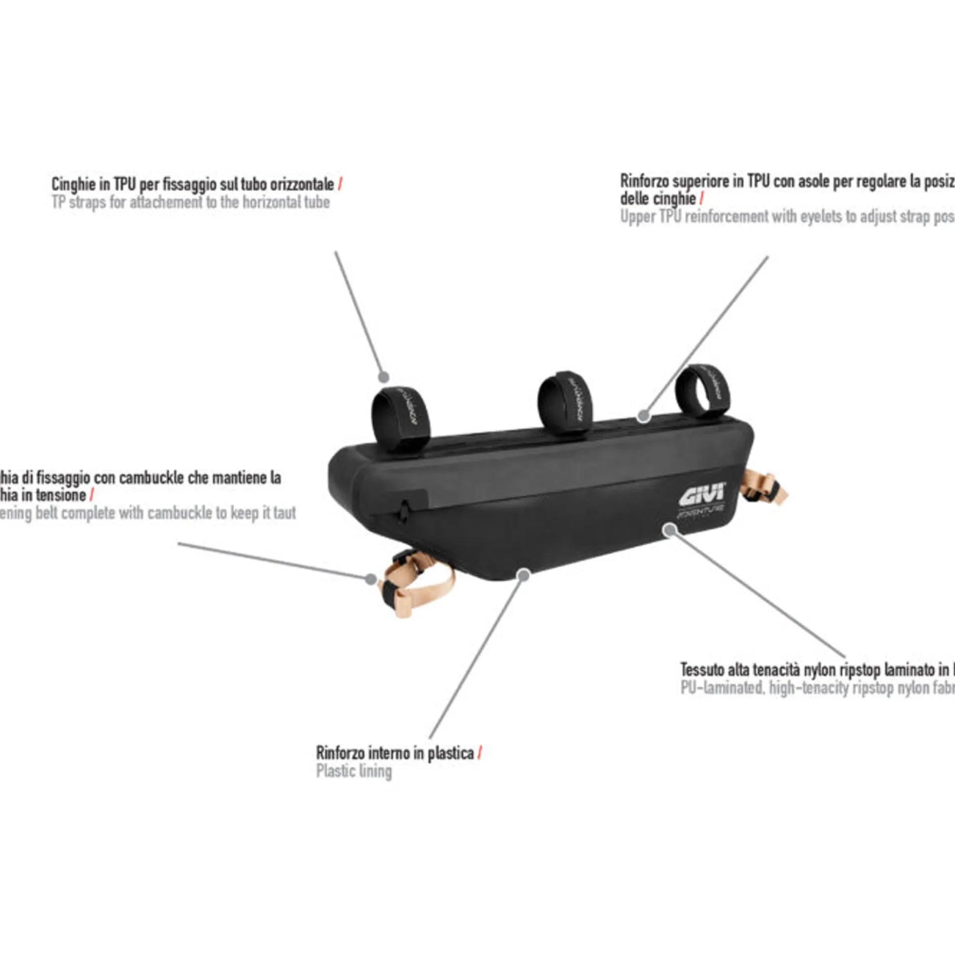 Borsa Telaio Givi bike Hill - Nero
