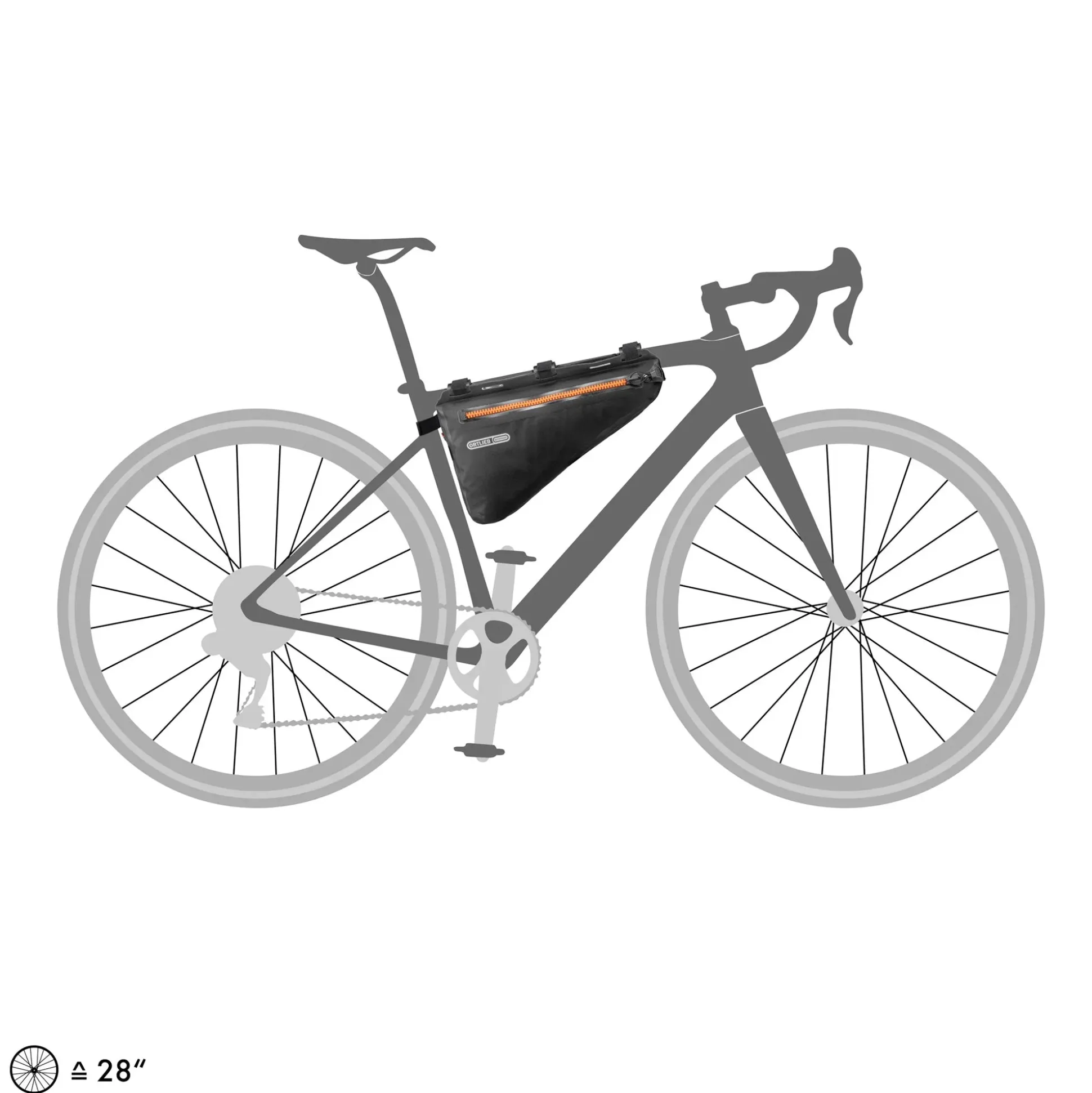 Borsa telaio Ortlieb Frame-Pack 4L - Nero