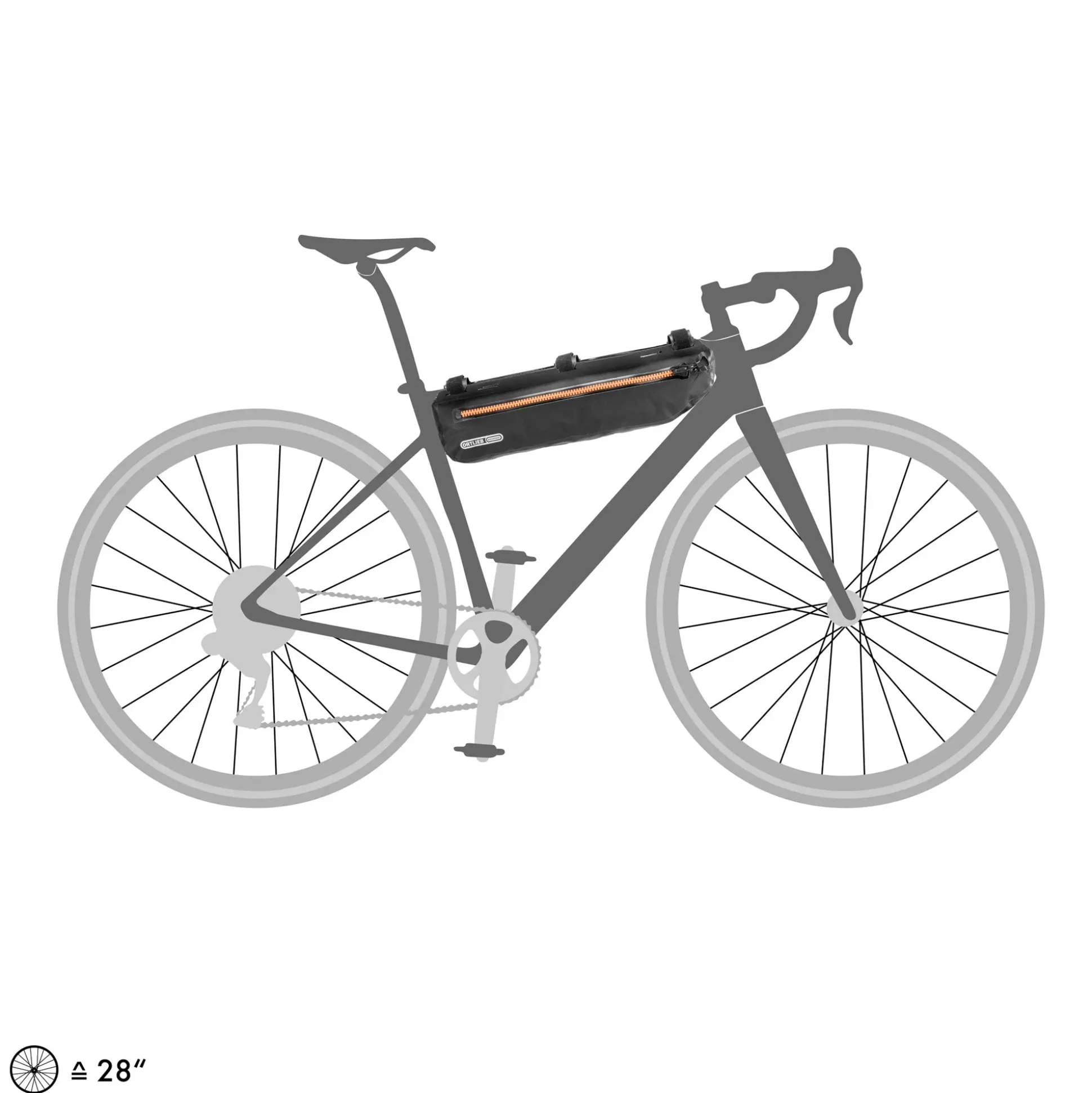 Borsa telaio Ortlieb Frame-Pack Toptube 4L - Nero