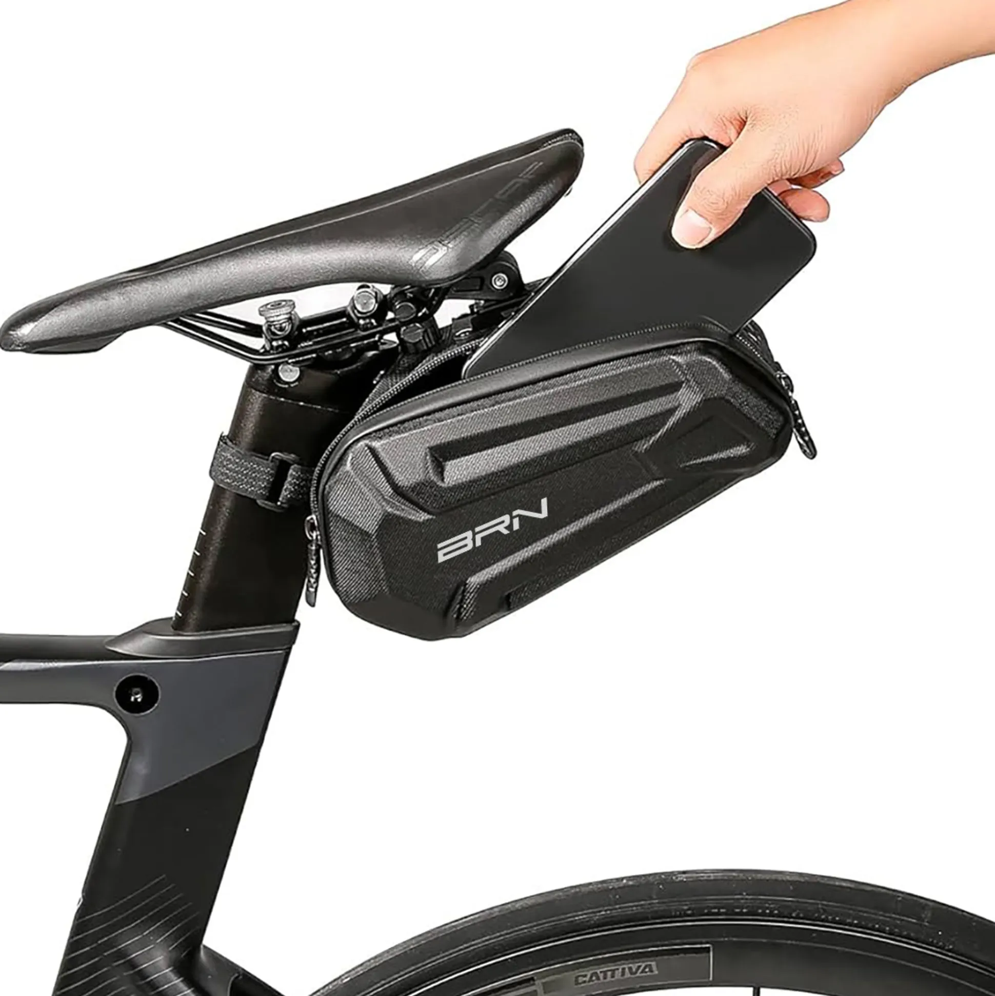 Borsello sottosella BRN Hard-Shell Tank Tail L - Nero