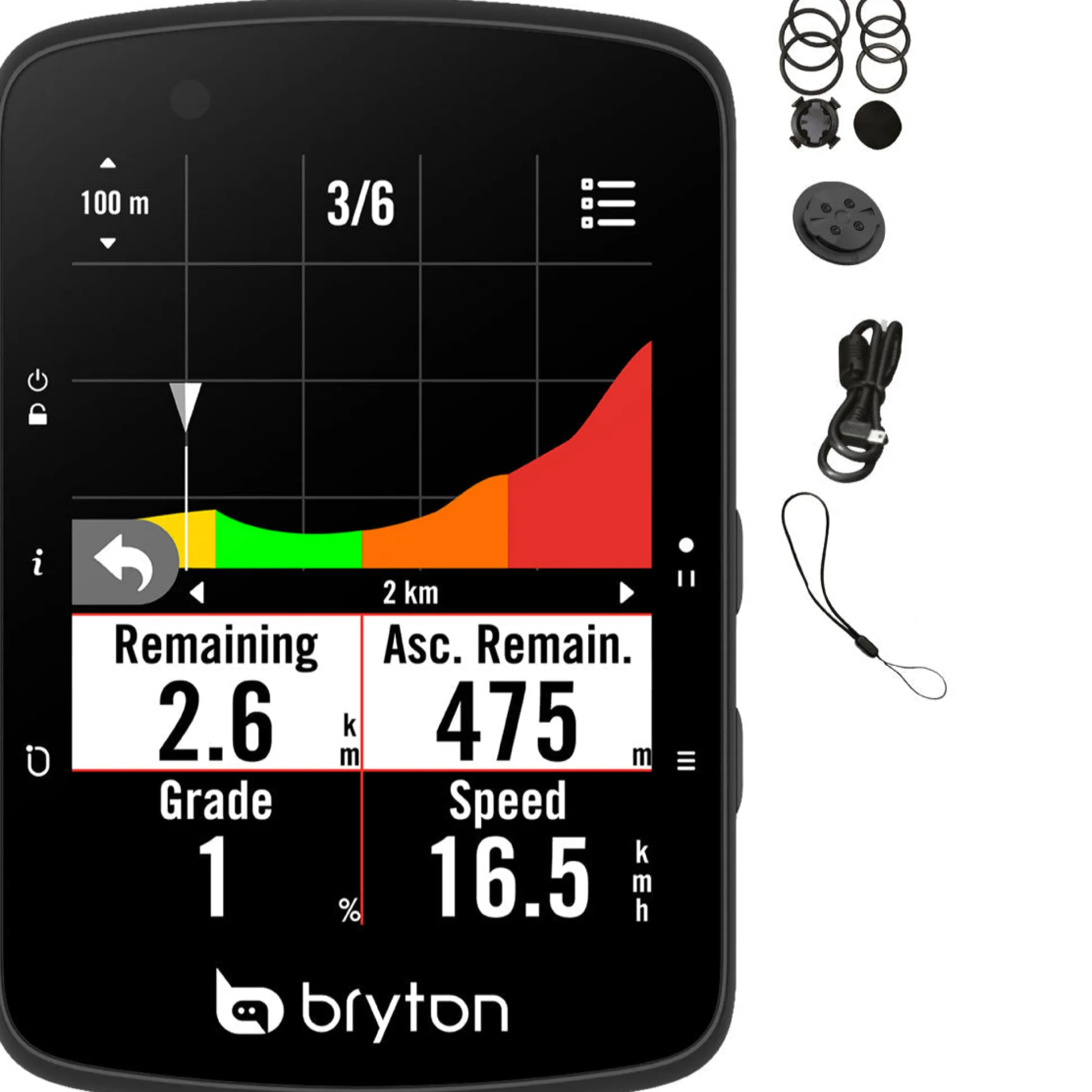 Bryton Rider 650E - Nero