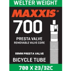 Camera d'aria Maxxis welter weight 700x23/32 - Presta 80 mm