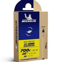 Camera d'aria Michelin Air Comp Ultralight 700x18/25 - Valvola 60 mm