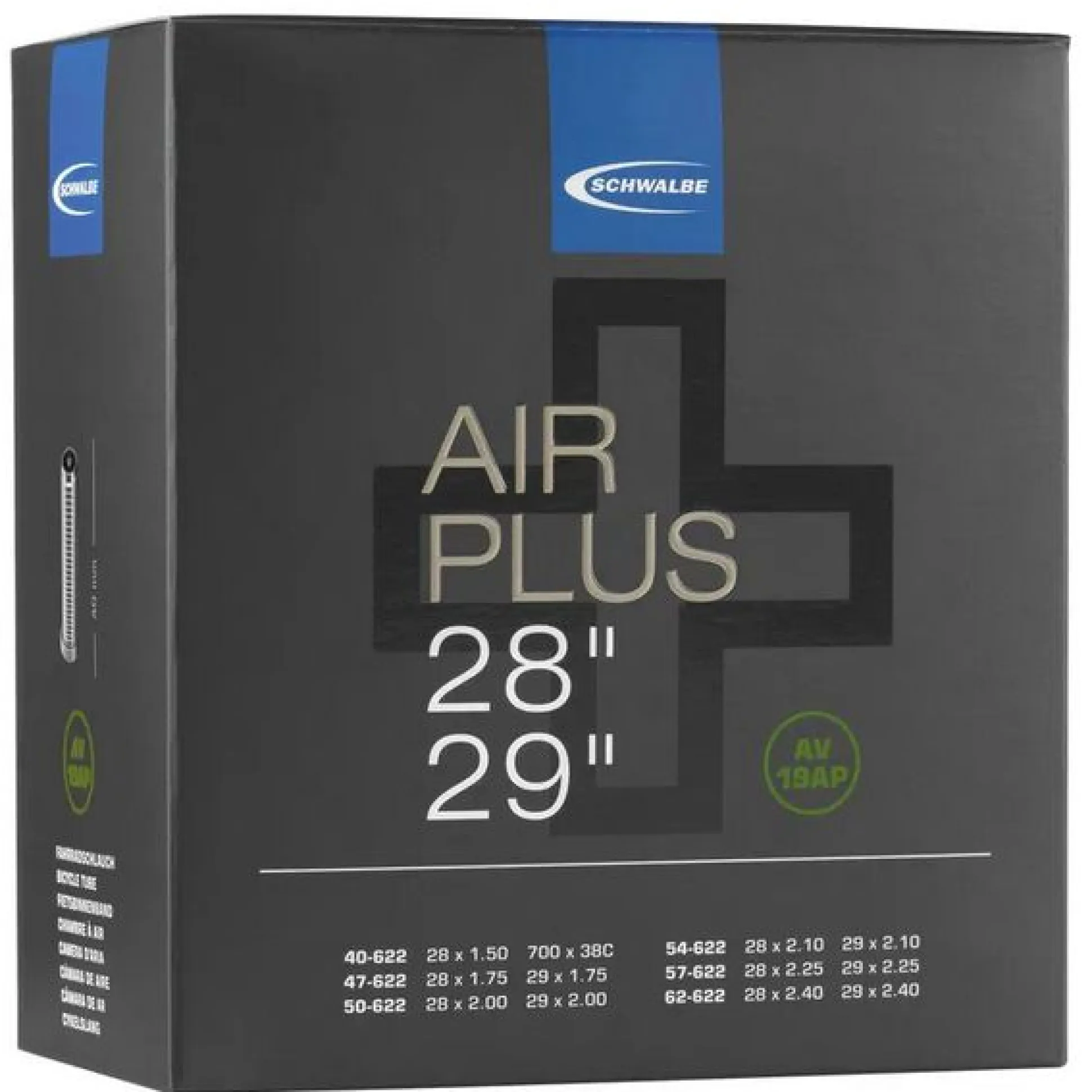 Camera d'aria Schwalbe Air Plus SV19AP 28/29 - Schrader 40 mm