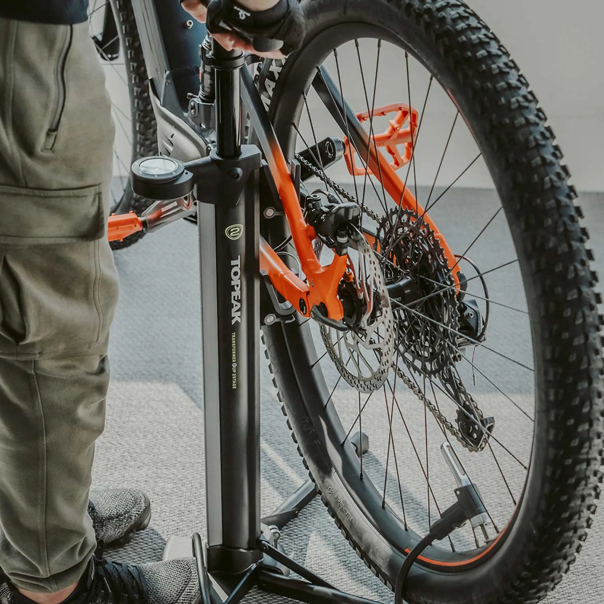 Cavalletto con pompa Topeak Transformer eUP 2stage