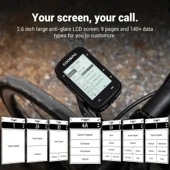 Ciclocomputer Coospo Gps CS500 - Nero