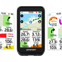 Ciclocomputer gps iGPSPORT BiNavi Air - Nero