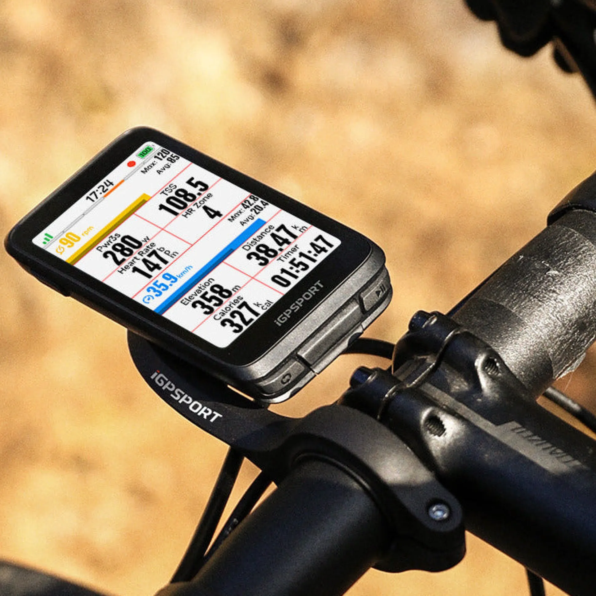 Ciclocomputer gps iGPSPORT BiNavi - Nero
