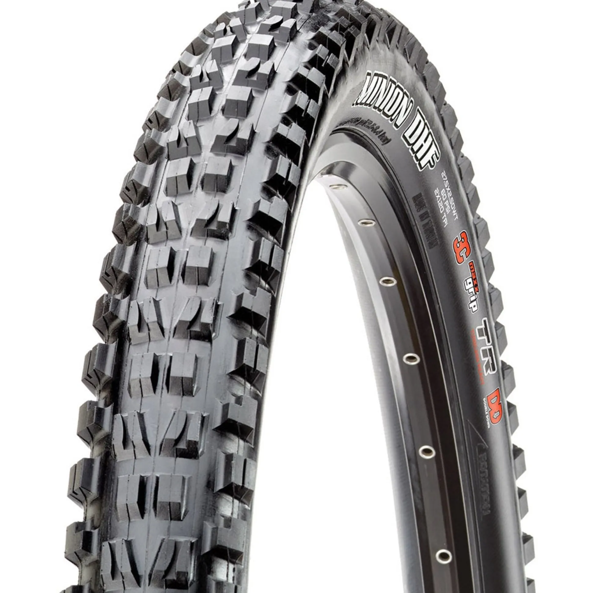 Copertone Maxxis Minion DHF EXO TR 60TPI pieghevole 3C MaxxTerra - 26 x 2.50WT - Nero