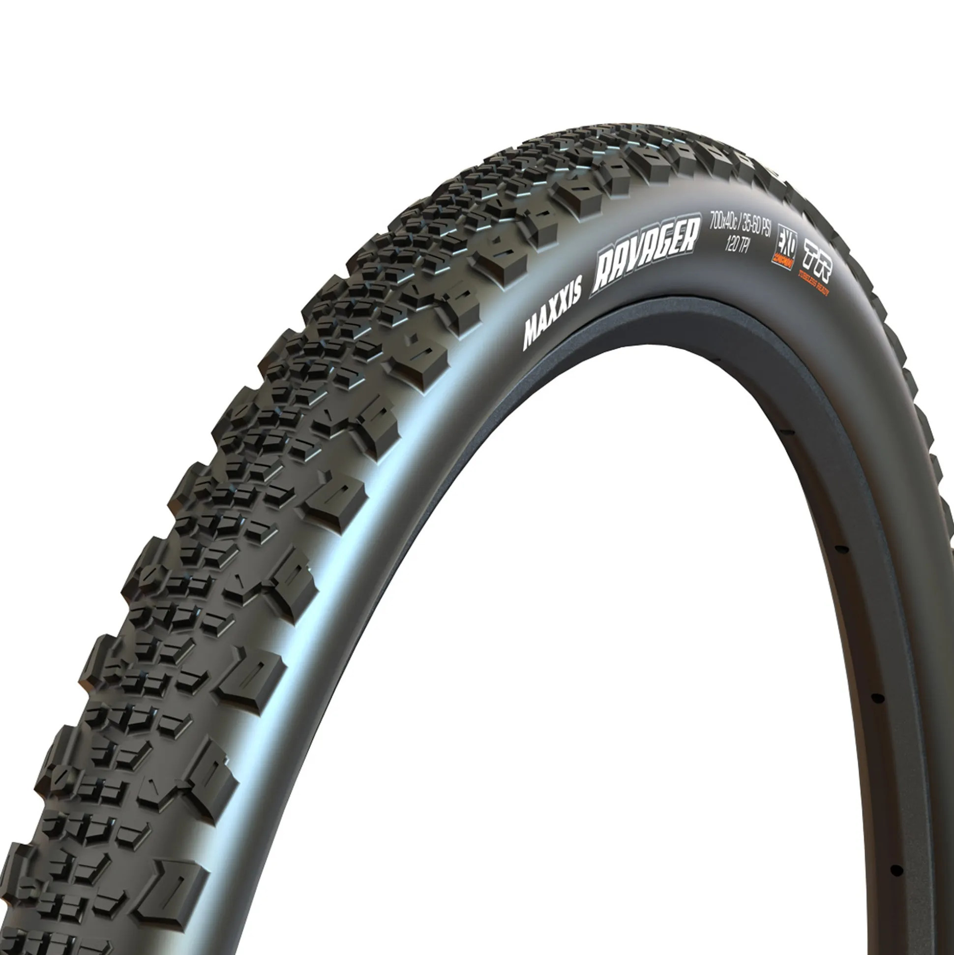 Copertone Maxxis Ravager TR Silkshield 60TPI pieghevole - 700 x 45C - Nero
