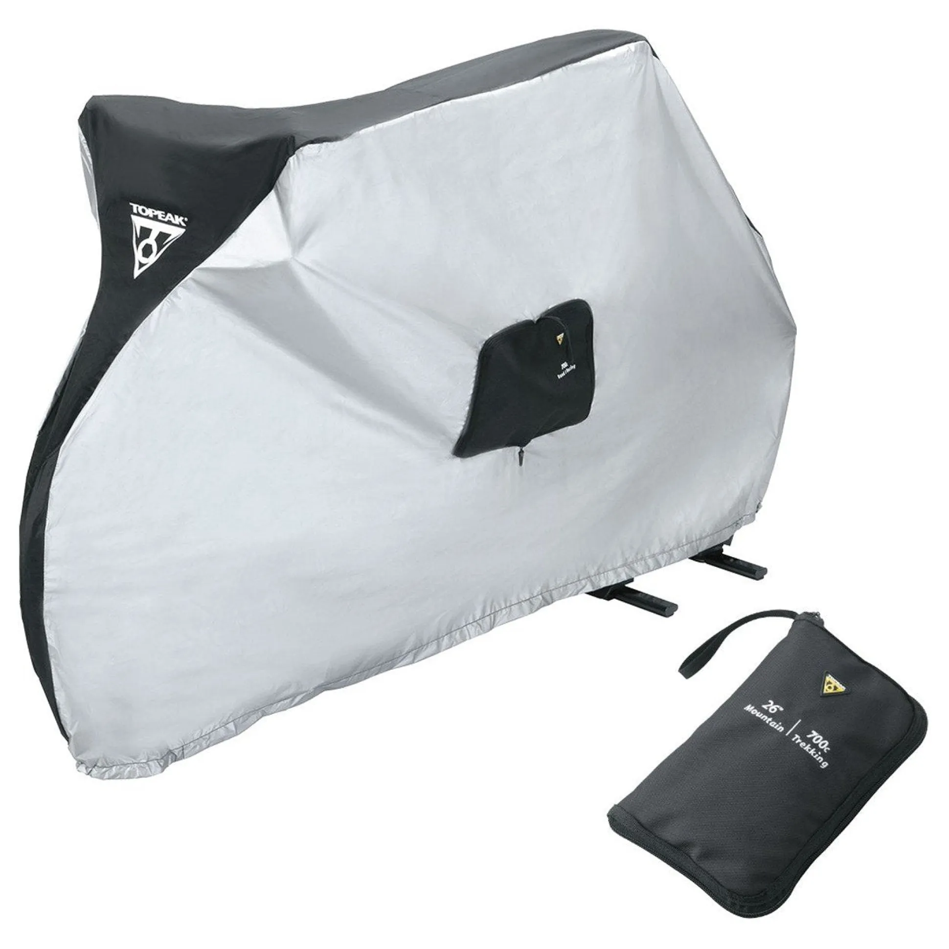 Copri bici corsa Topeak nero/argento