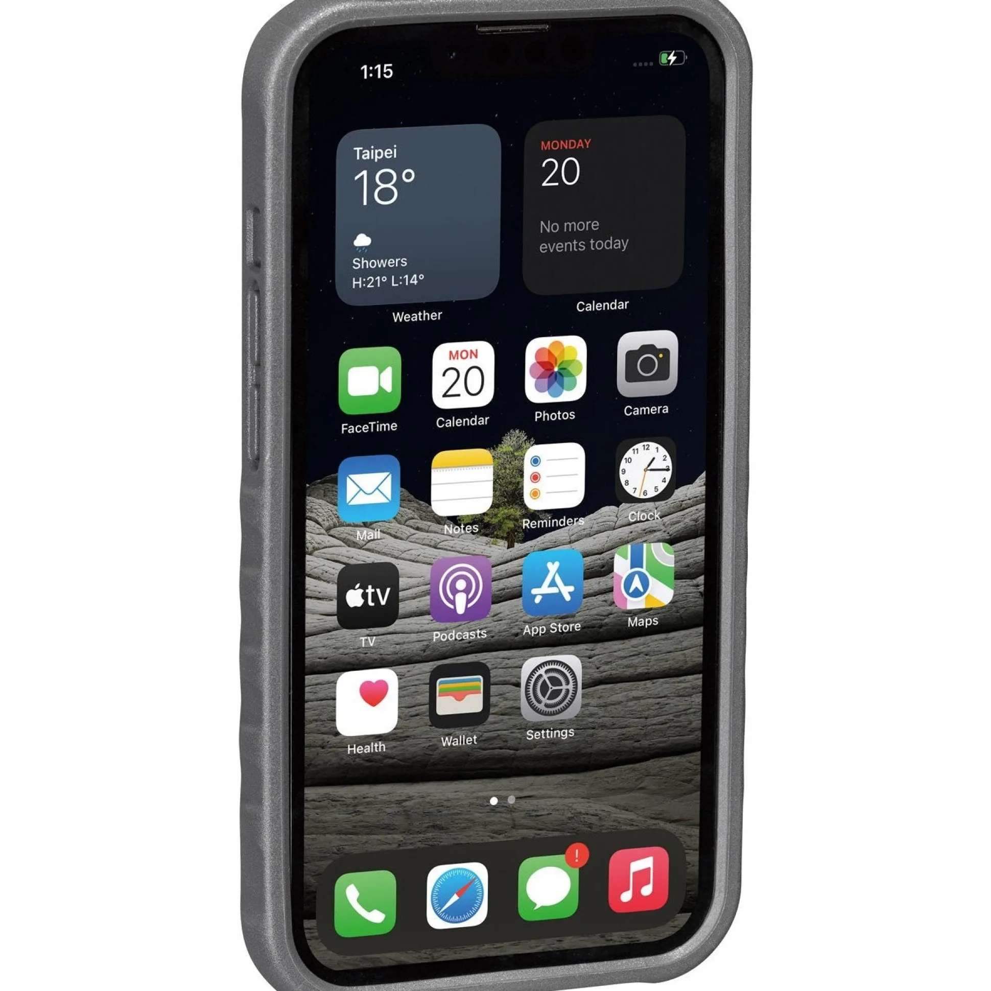 Custodia Topeak RideCase per iPhone 13 Pro nera/grigia