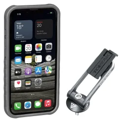 Custodia Topeak RideCase per iPhone 13 Pro nera/grigia con supporto