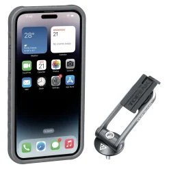 Custodia Topeak RideCase per iPhone 14 Pro Max nera/grigia con supporto
