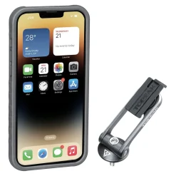 Custodia Topeak RideCase per iPhone 14 Plus nera/grigia con supporto