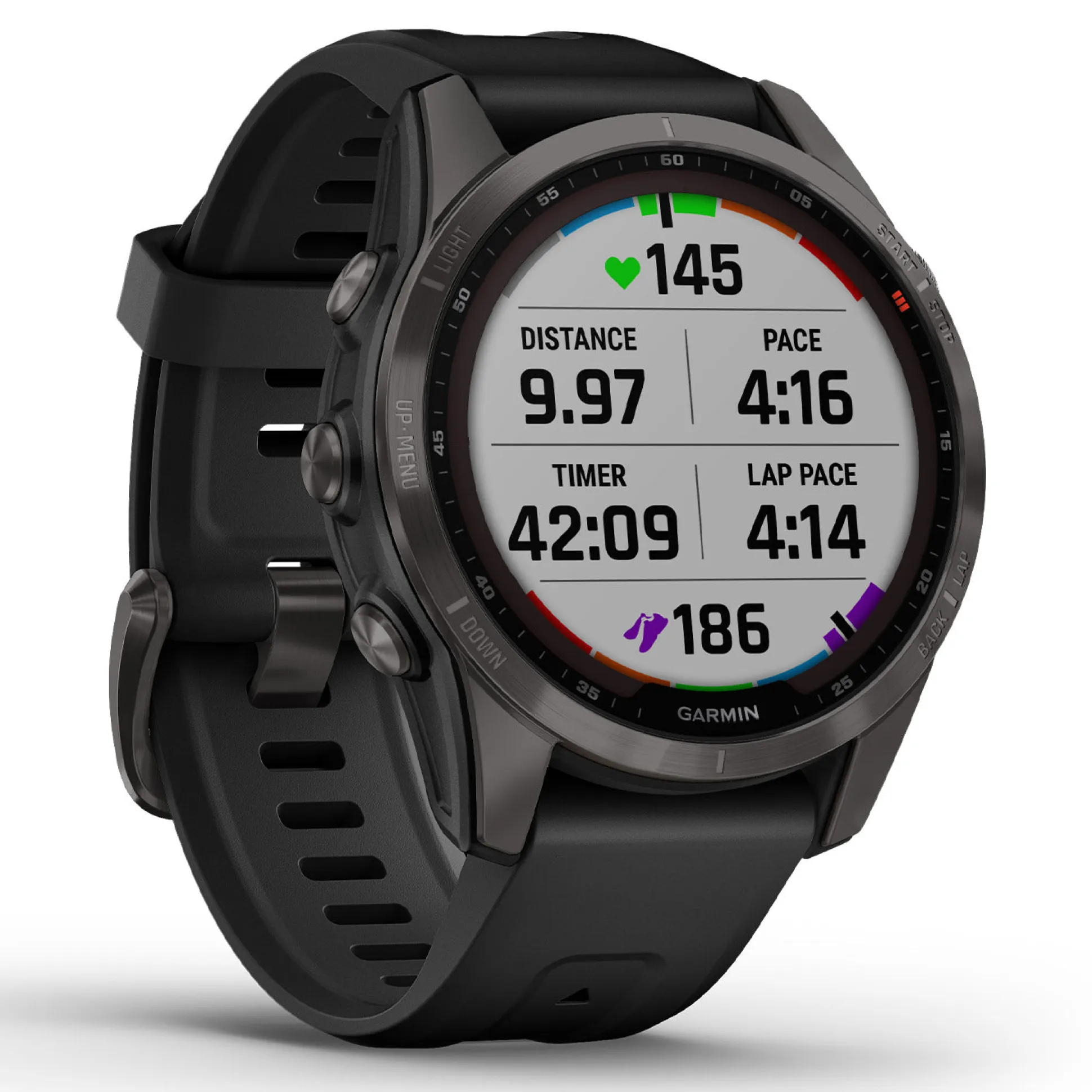 Garmin Fenix 7S Sapphire Solar - Nero