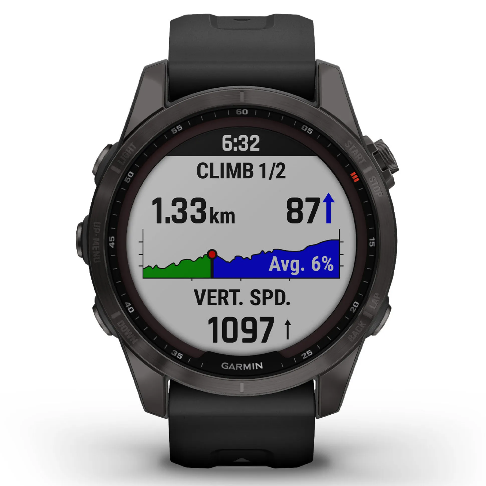 Garmin Fenix 7S Sapphire Solar - Nero
