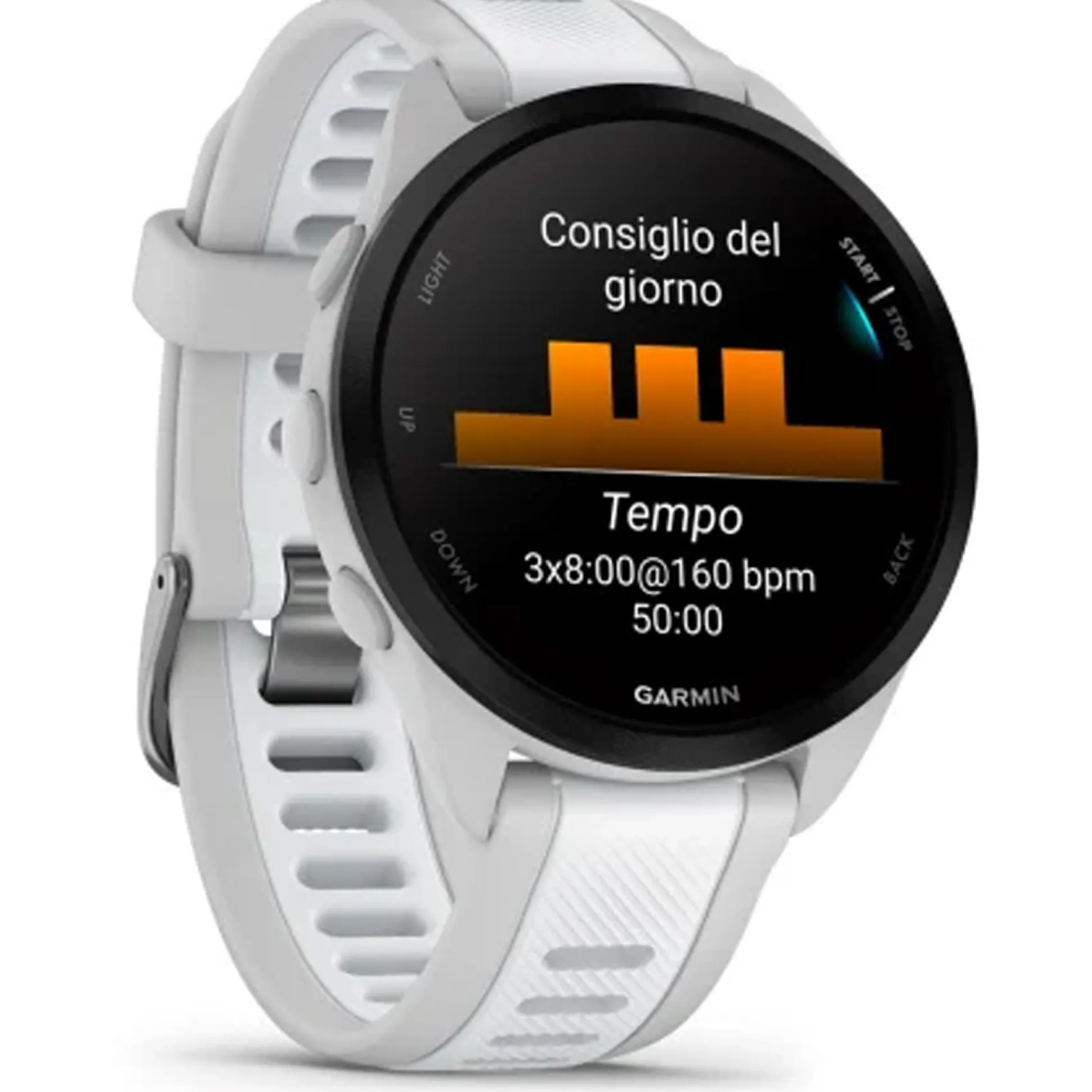 Garmin Forerunner 165 - Grigio bianco