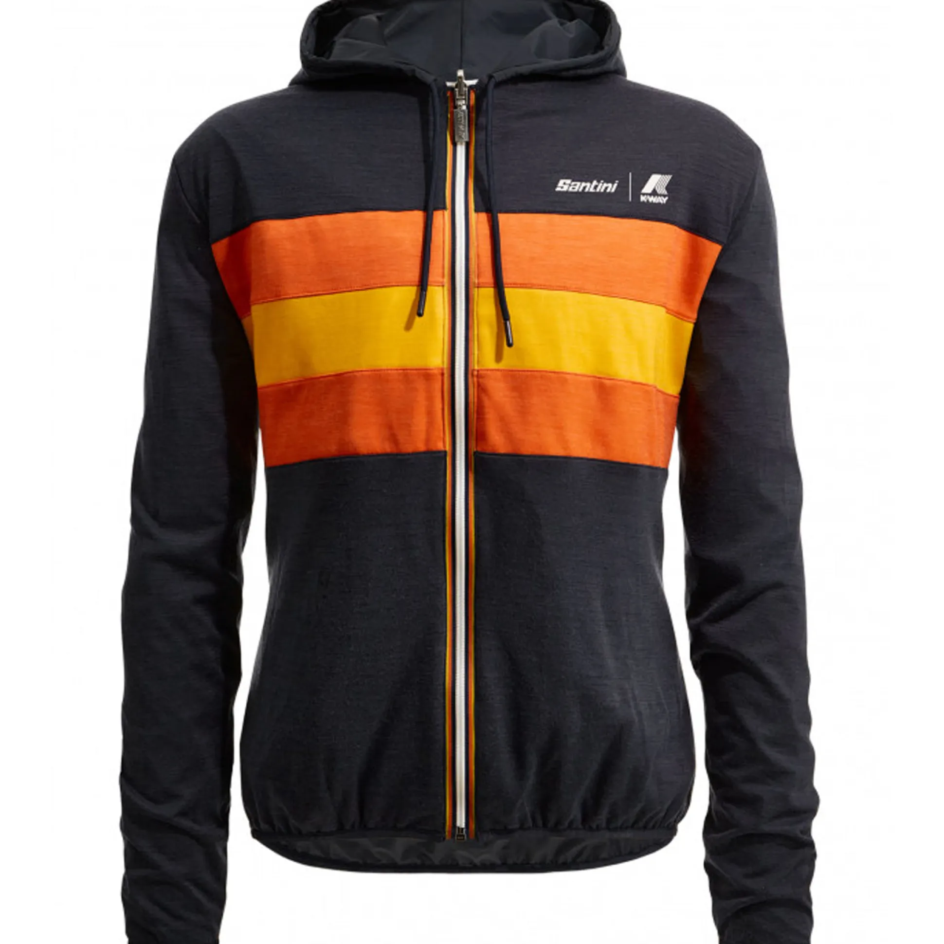 Giacca antivento reversibile Santini x K-WAY - Blu