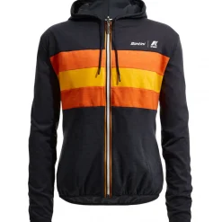 Giacca antivento reversibile Santini x K-WAY - Arancio