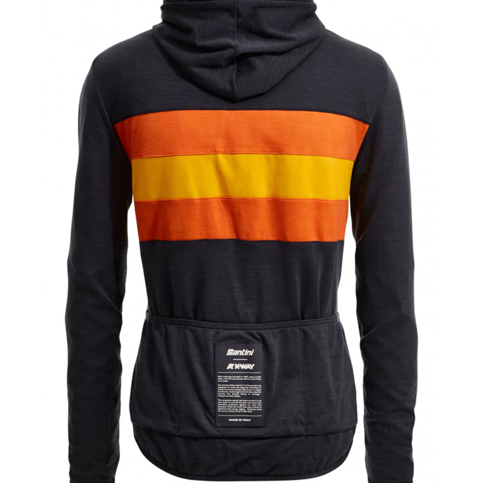 Giacca antivento reversibile Santini x K-WAY - Arancio