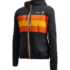 Giacca antivento reversibile Santini x K-WAY - Arancio