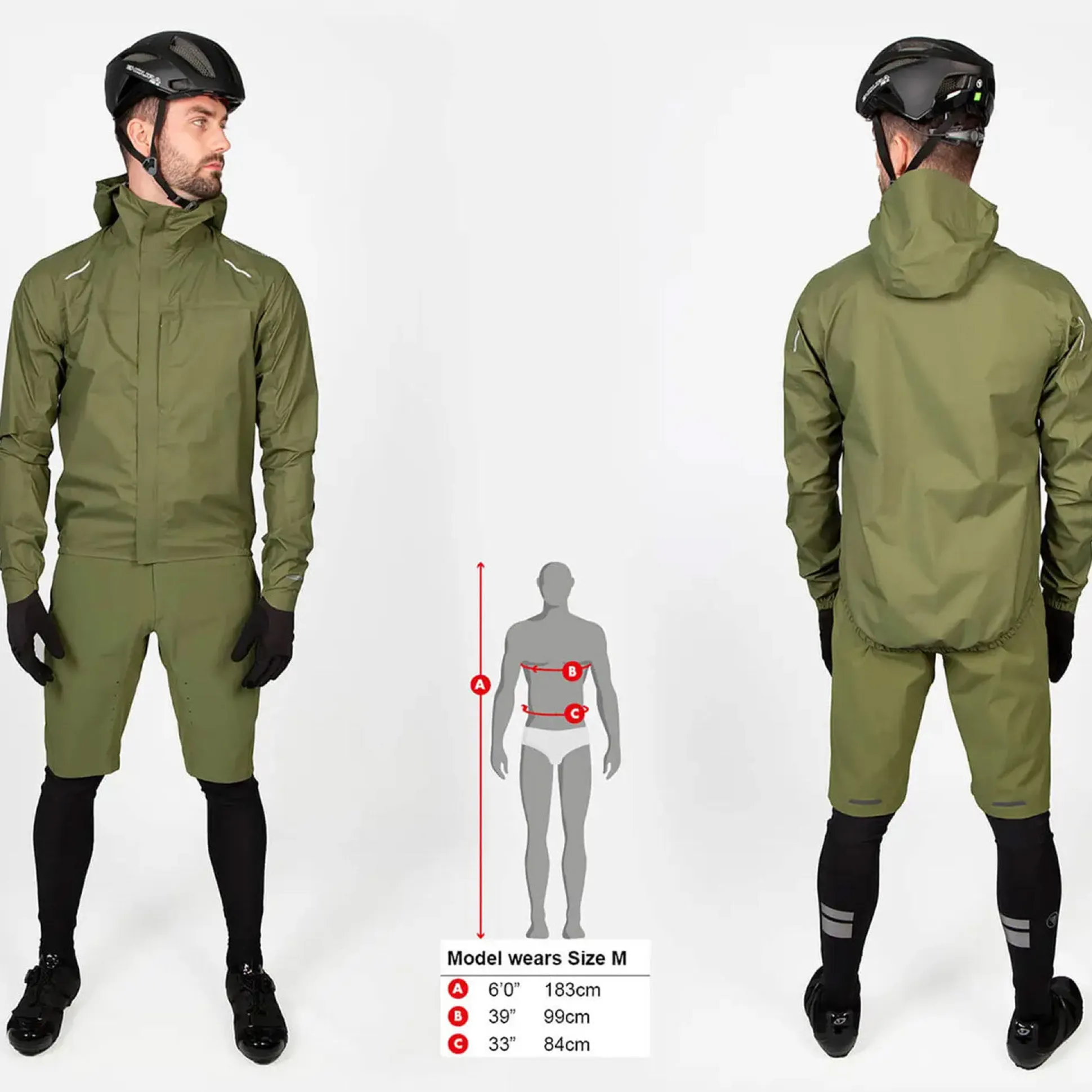 Giacca Endura GV500 Waterproof - Verde