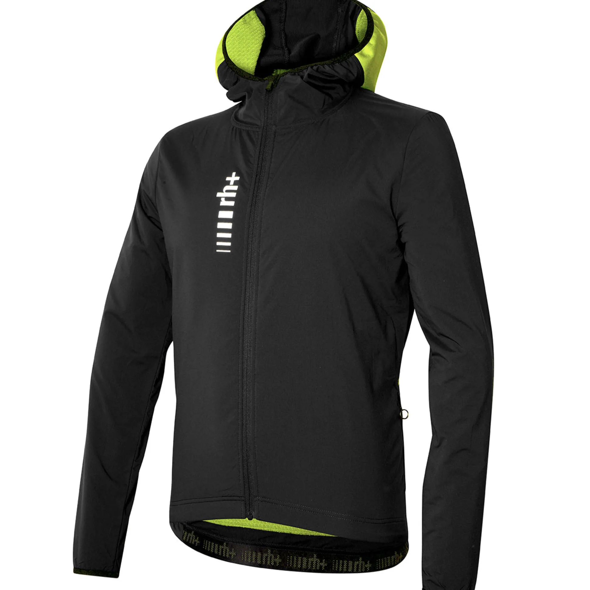 Giacca Rh+ Alpha Padded Hoody - Nero lime