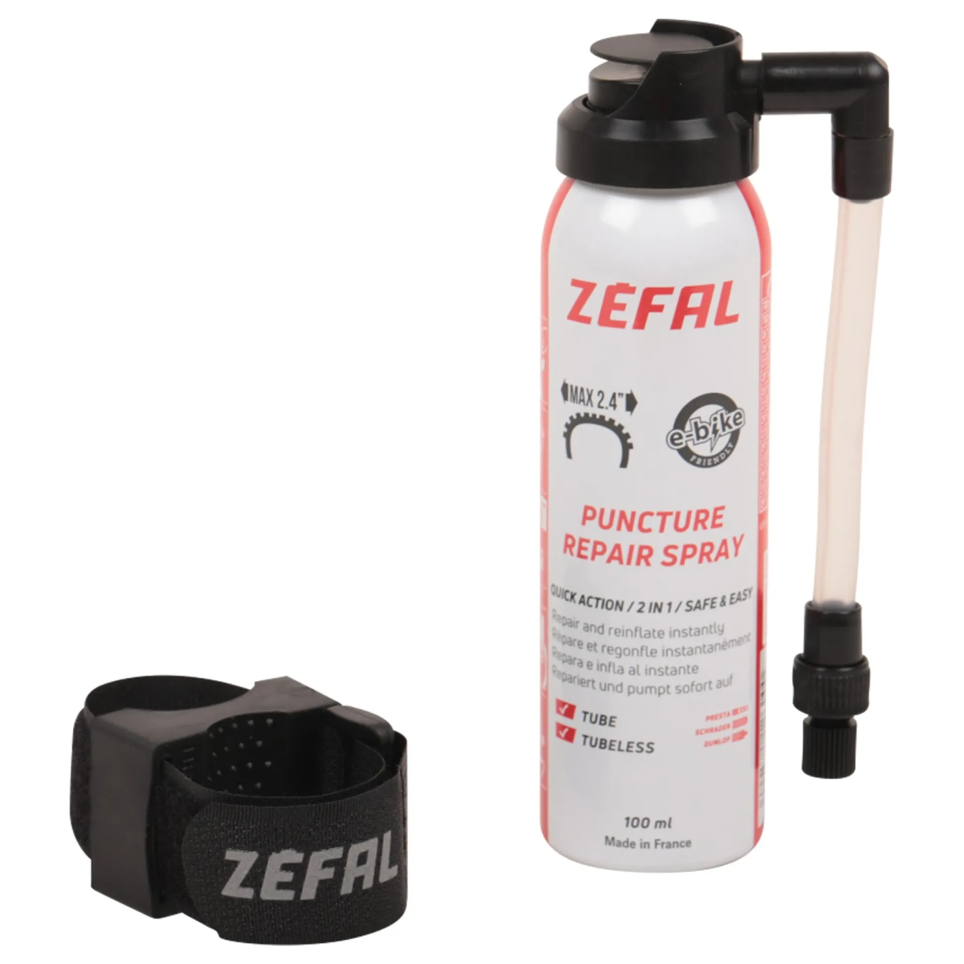 Gonfia e Ripara Zefal con supporto - 100 ml
