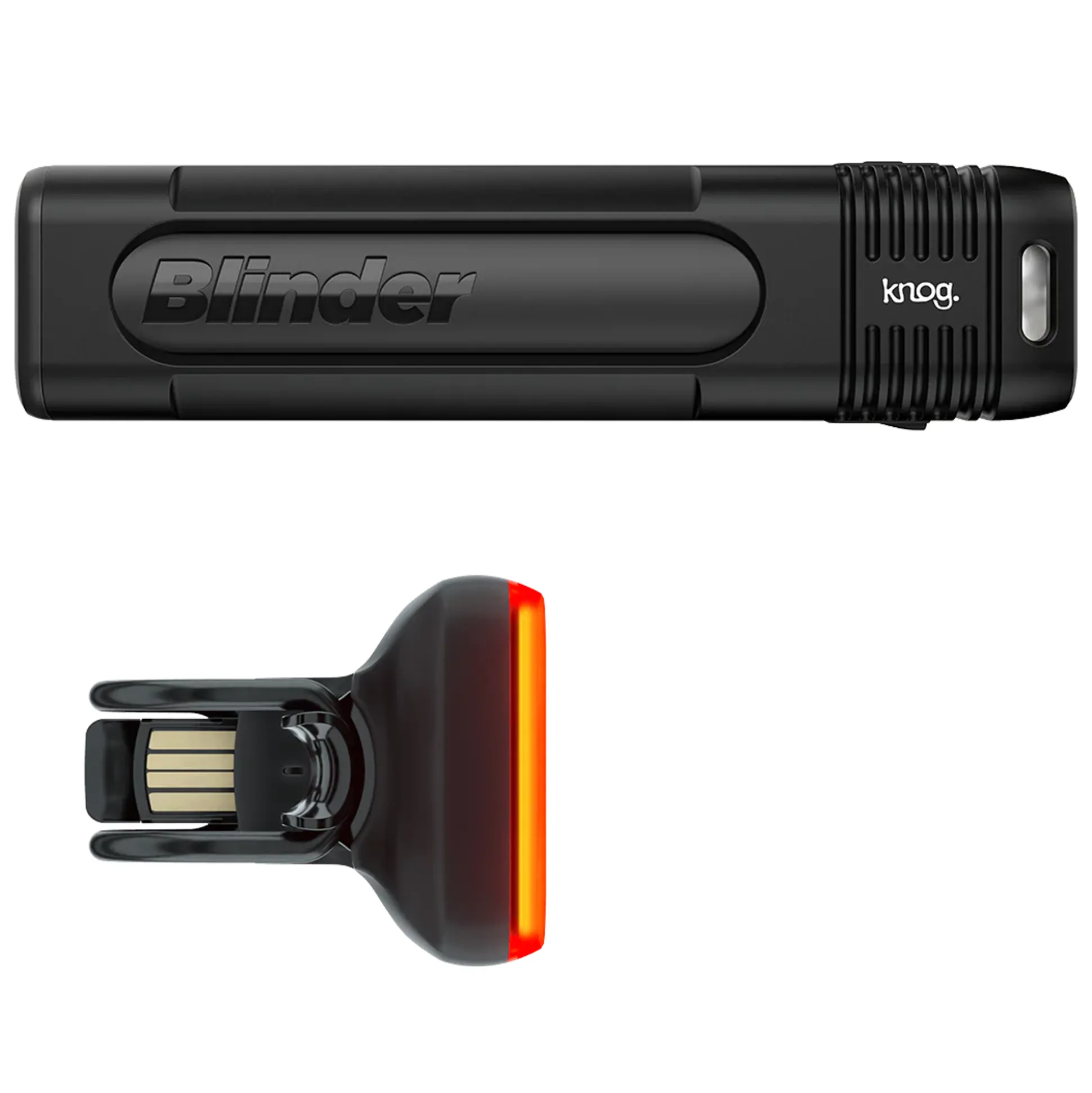 Kit luci Knog Blinder 900 + Blinder Square Rear