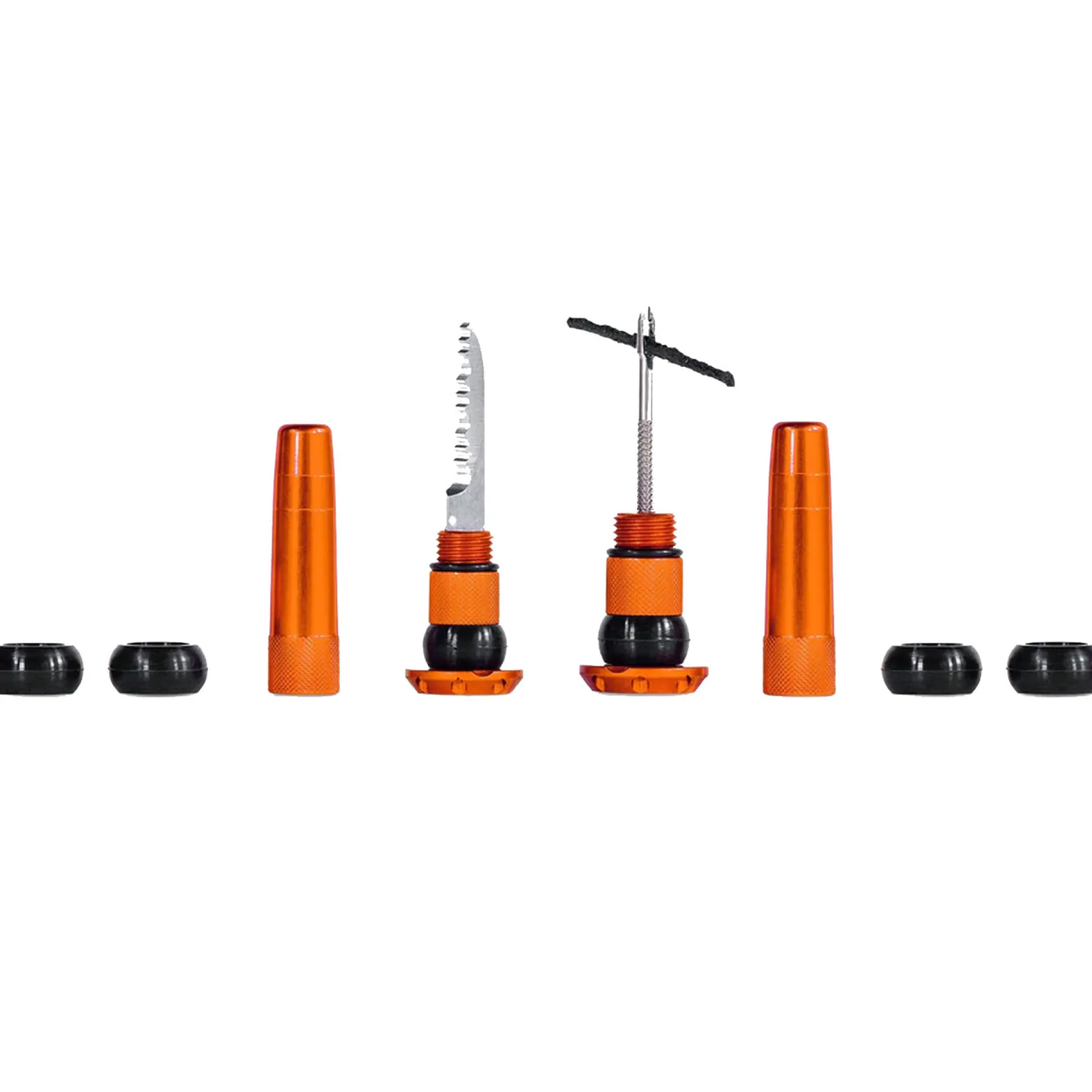 Kit riparazione tubeless per manubrio Muc-Off Stealth - Arancio