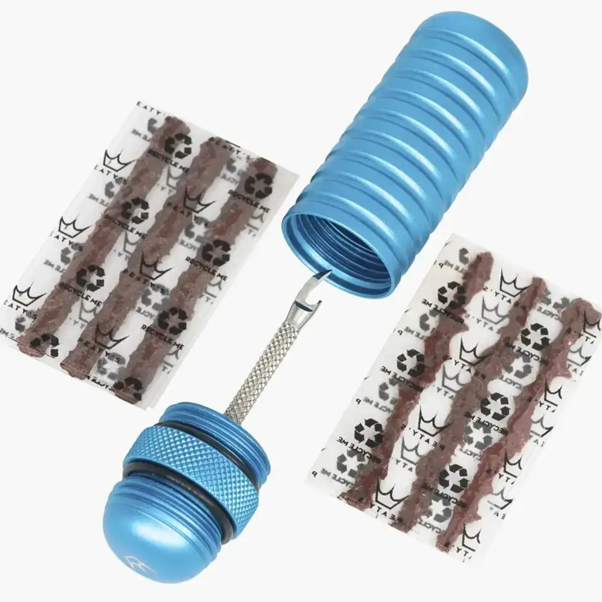 Kit riparazione tubeless per manubrio Peaty's Holeshot - Azzurro