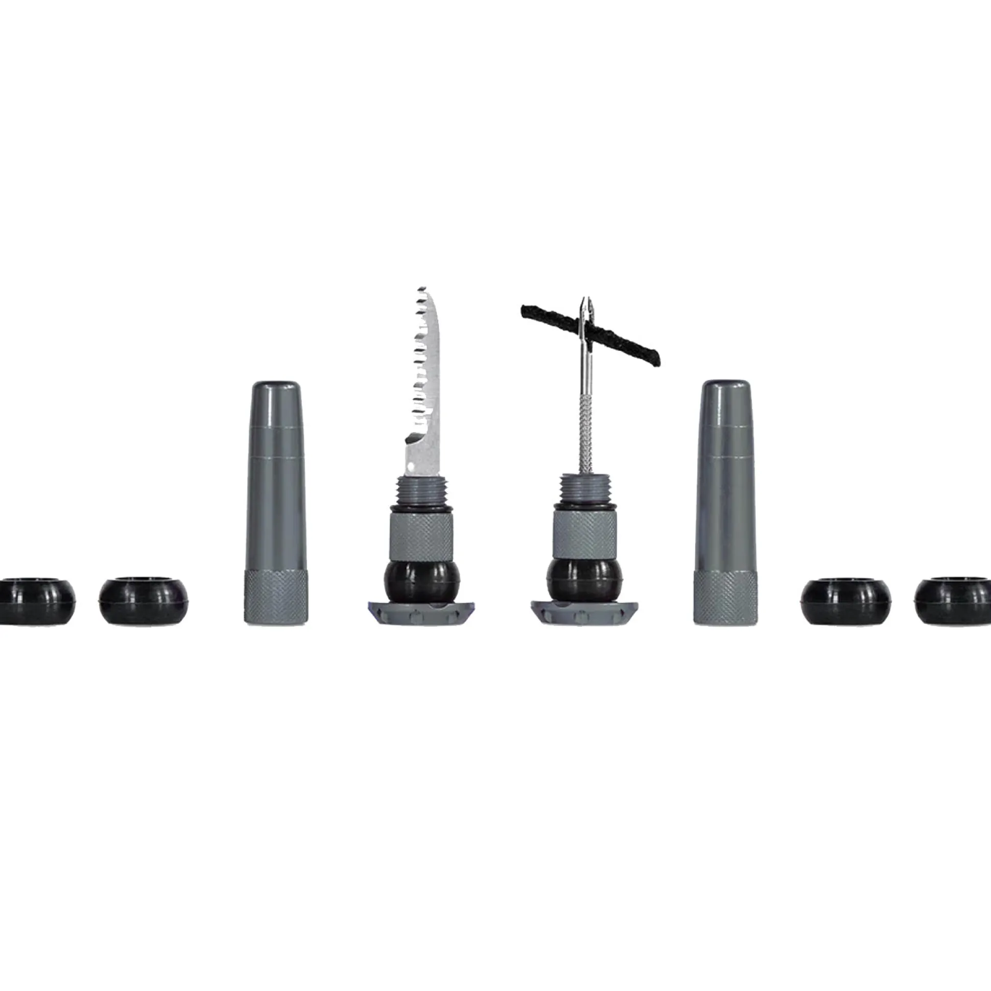Kit riparazione tubeless per manubrio Muc-Off Stealth - Grigio