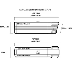 Luce anteriore Blackburn Dayblazer 1000 - Nero