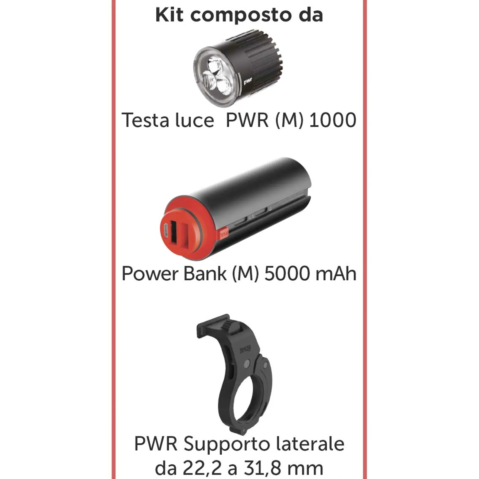 Luce KNOG PWR TRAIL 1100 - Anteriore