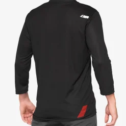 Maglia 100% Airmatic 3/4 - Nero rosso