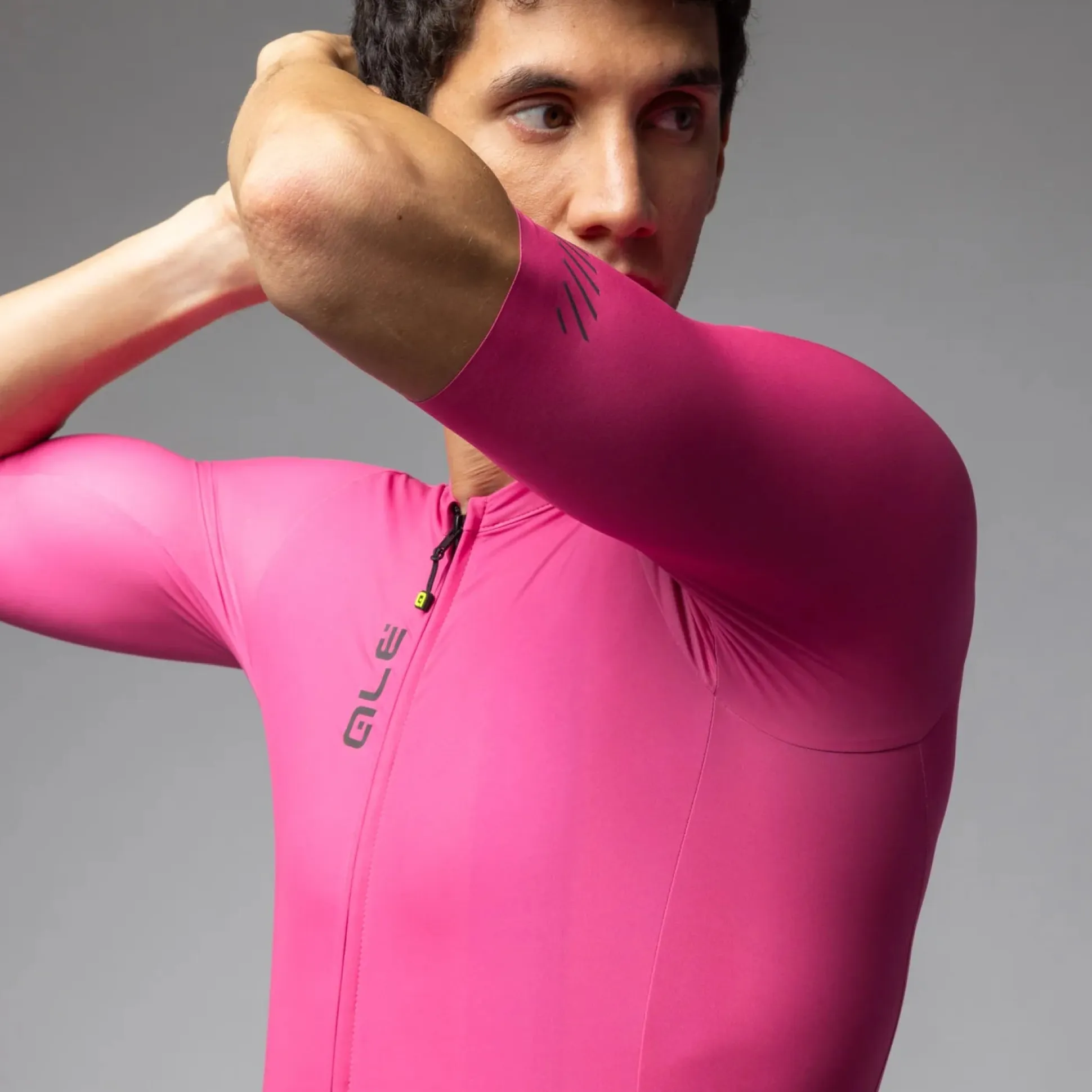 Maglia Ale Pragma Color Block - Fucsia