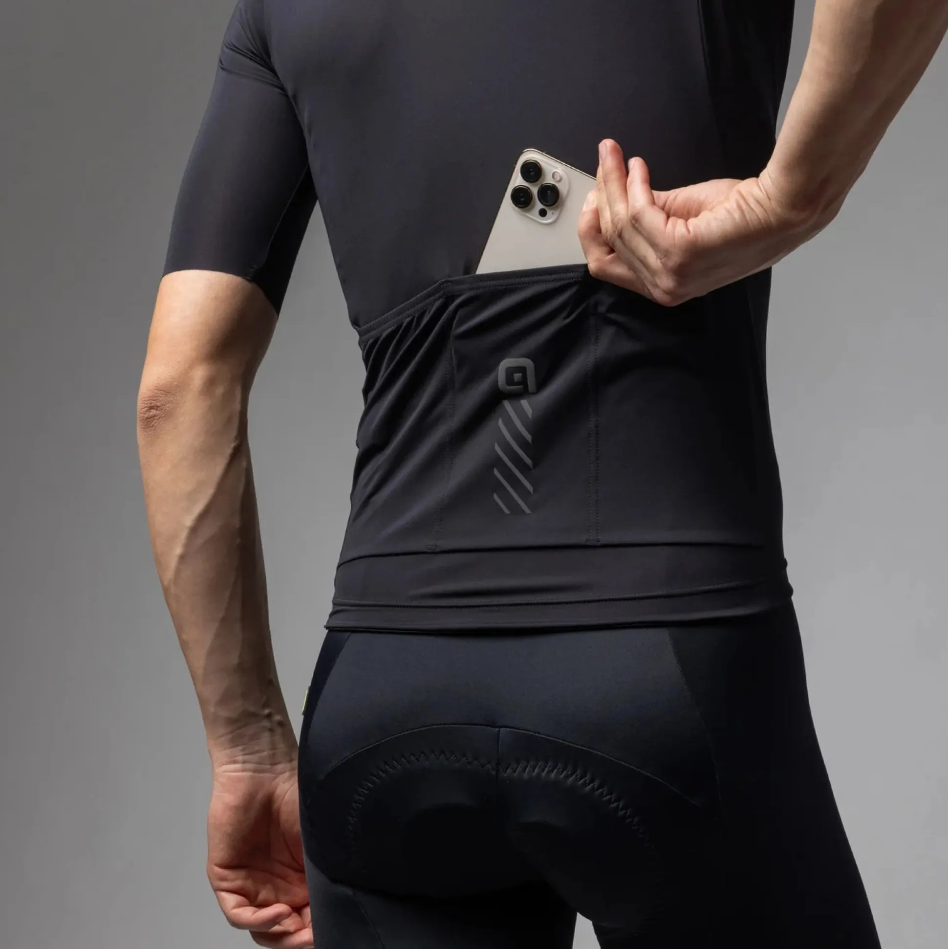 Maglia Ale Pragma Color Block - Nero