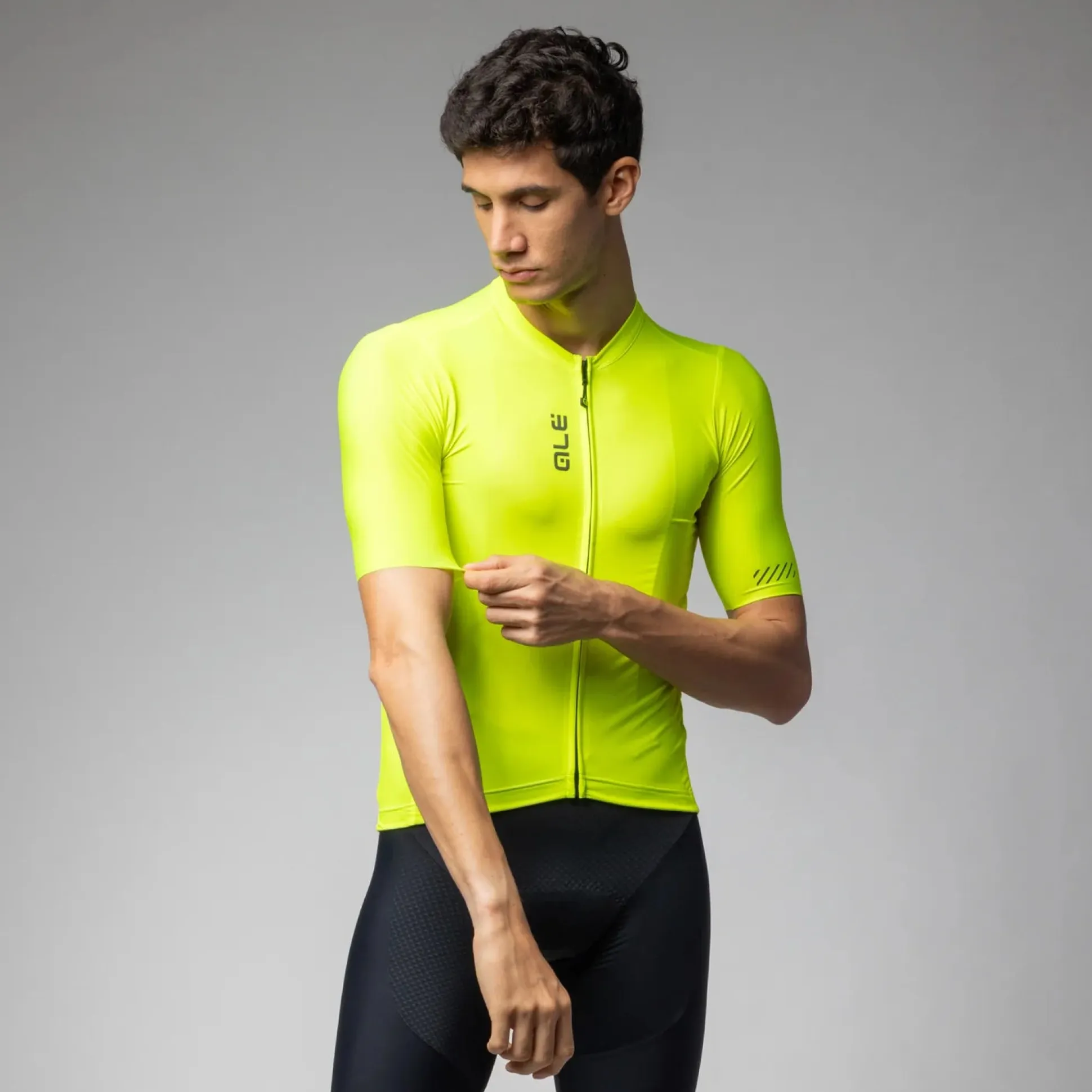Maglia Ale Pragma Color Block - Giallo fluo