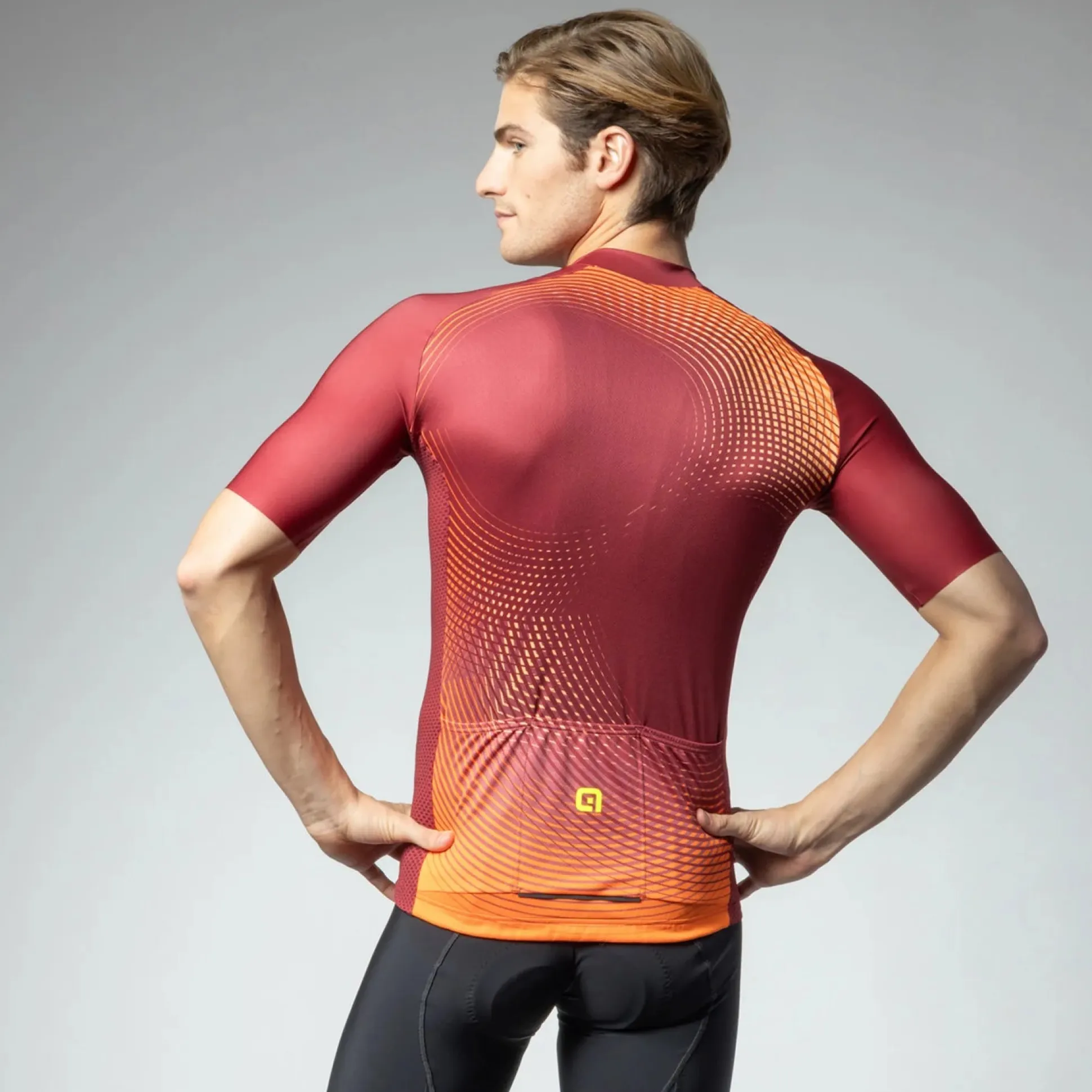 Maglia Ale Pragma Optical - Bordeaux