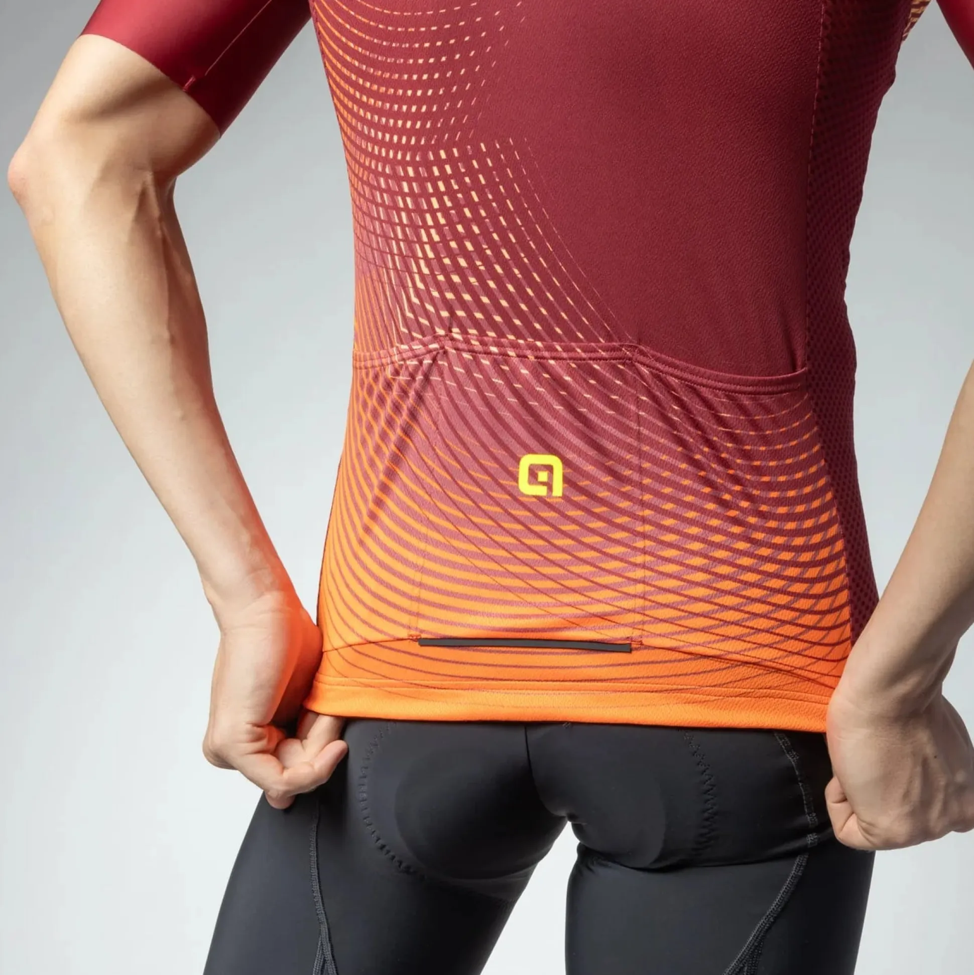 Maglia Ale Pragma Optical - Bordeaux