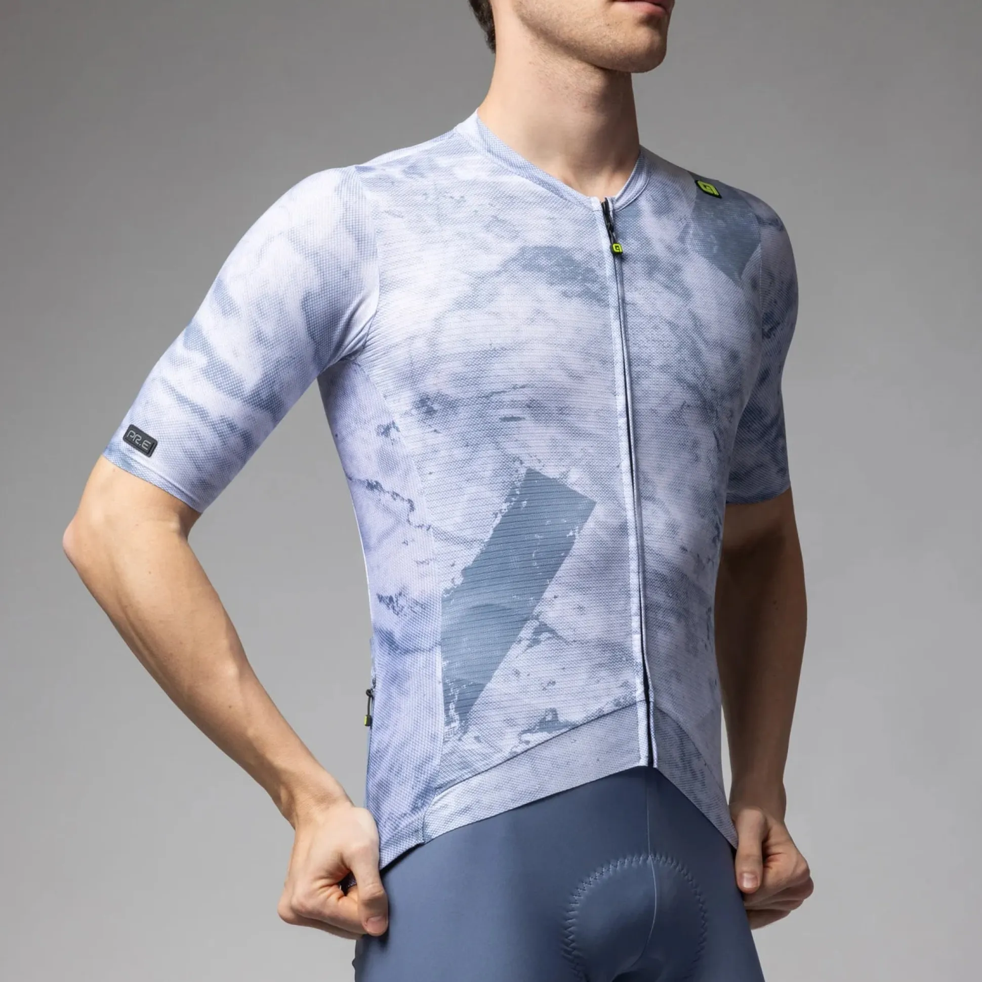 Maglia Ale PR-E Marble - Azzurro