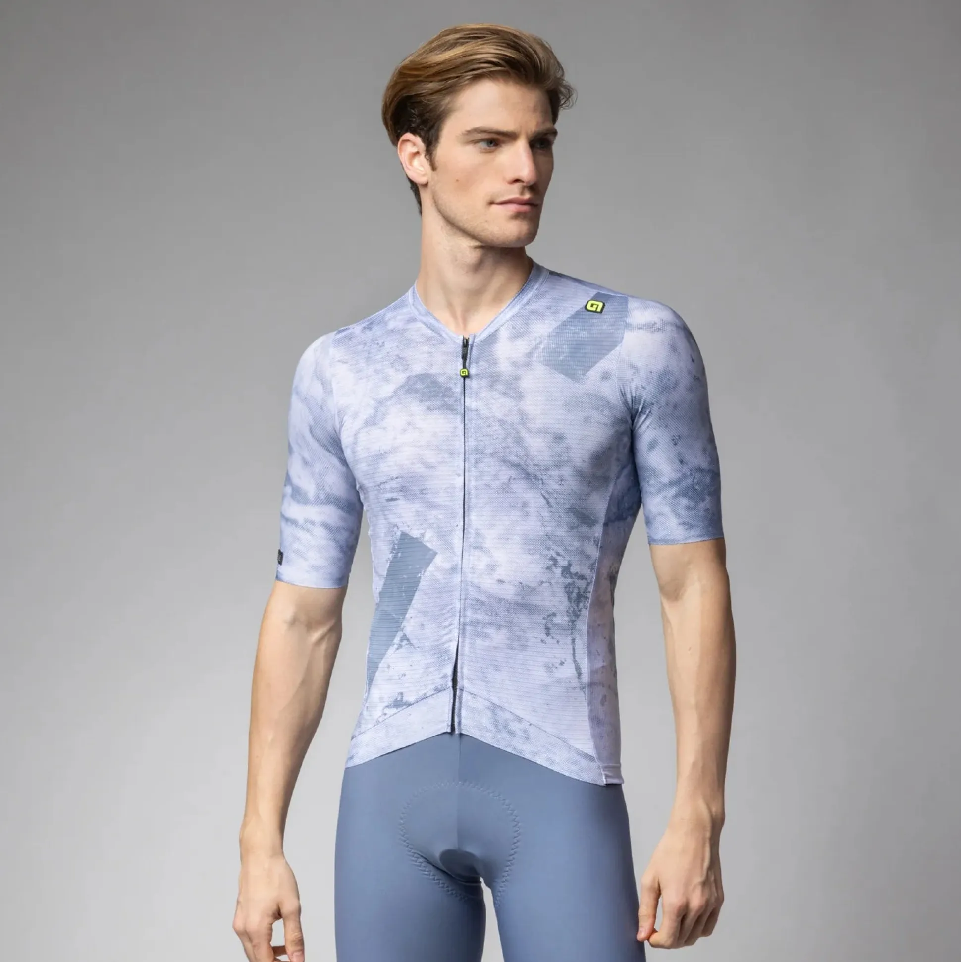Maglia Ale PR-E Marble - Azzurro