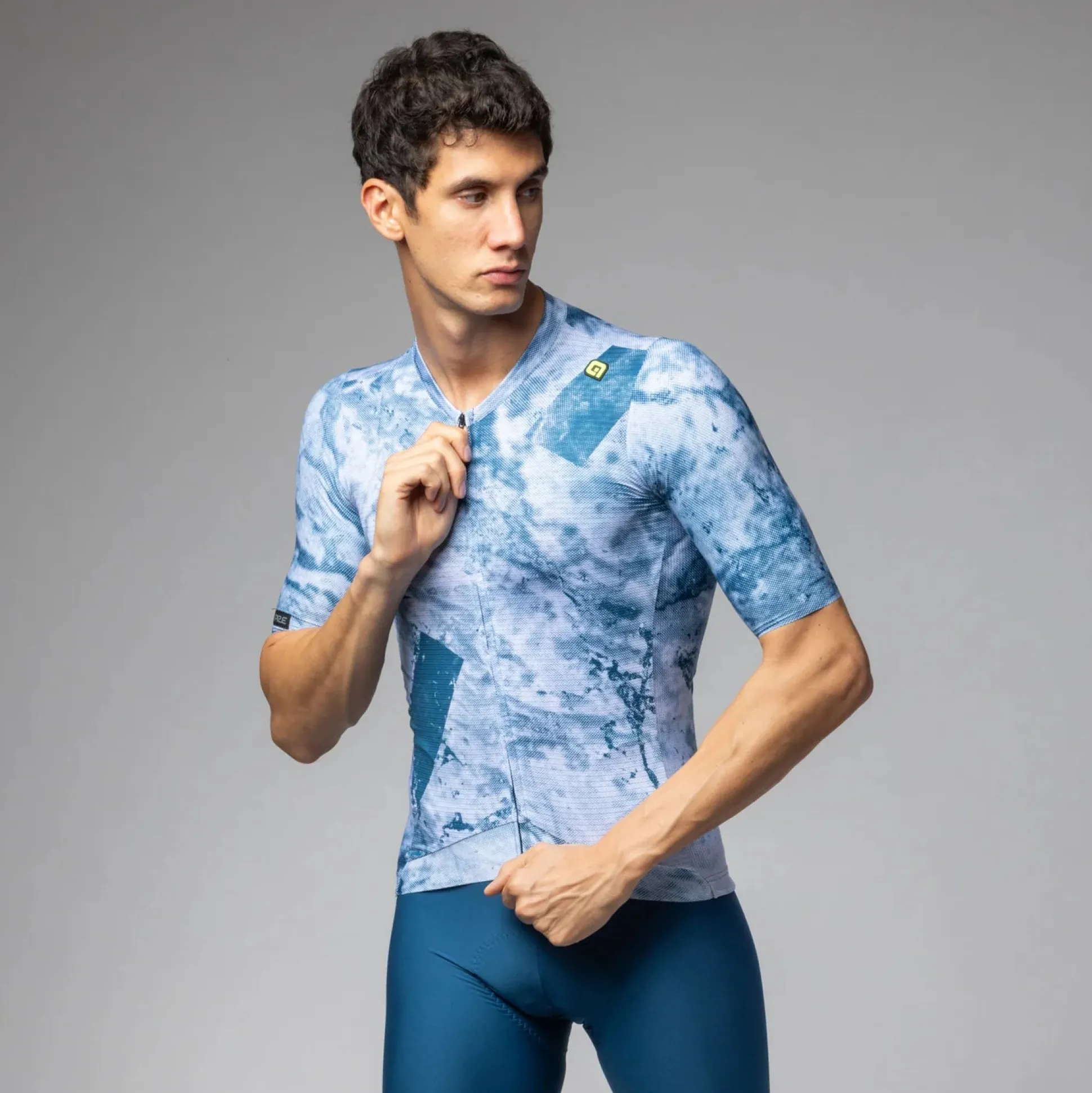 Maglia Ale PR-E Marble - Blu