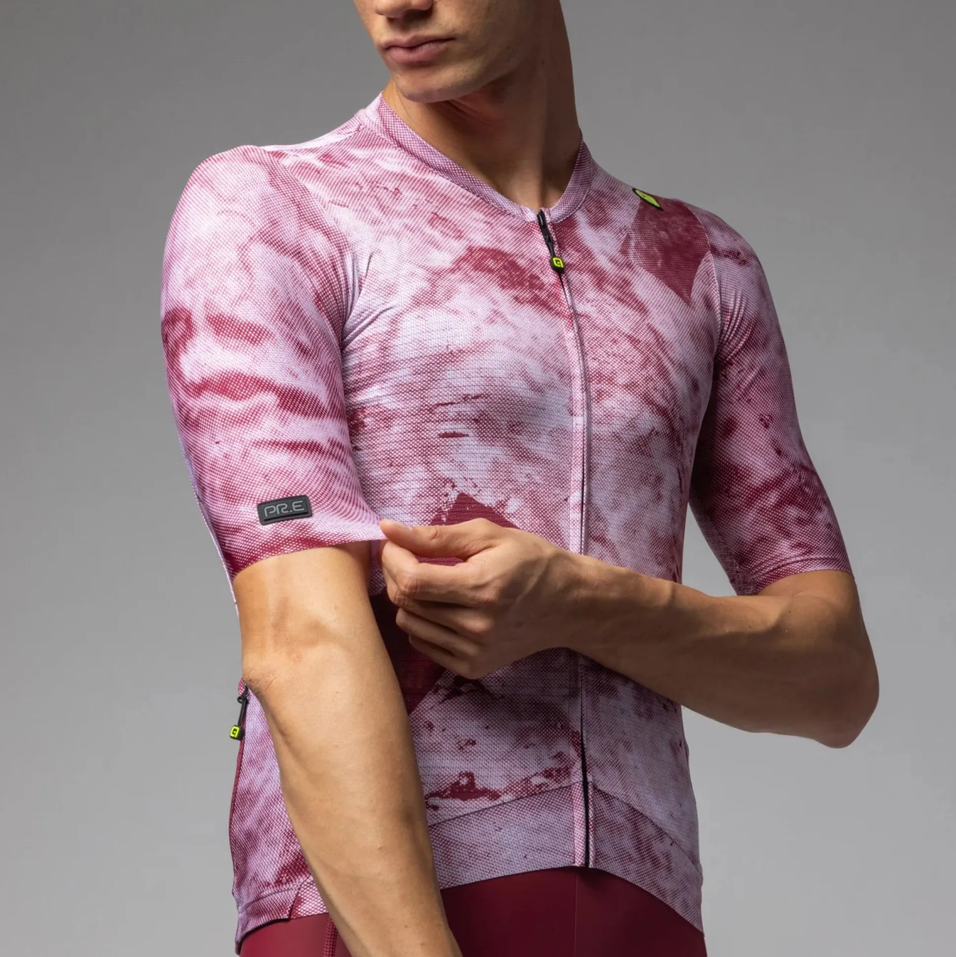 Maglia Ale PR-E Marble - Rosso